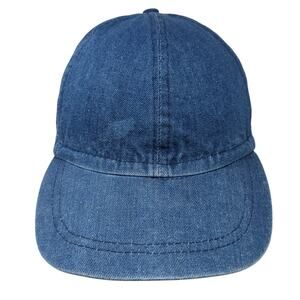 Unbranded Fitted Stretch Baseball Hat Blue One Size Denim Outdoor Blank
